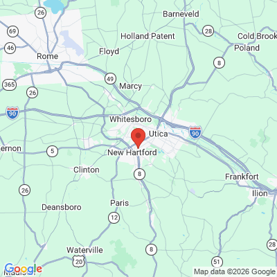 Map to  office in Utica, NY