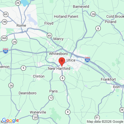 Map to  office in Utica, NY