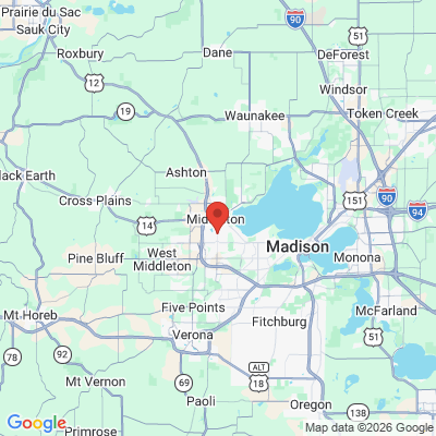 Map to  office in Middleton, WI
