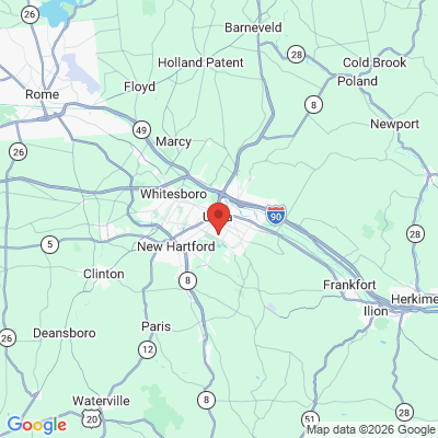 Map to  office in Utica, NY