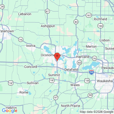 Map to  office in Oconomowoc, WI