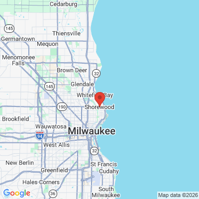 Map to  office in Shorewood, WI