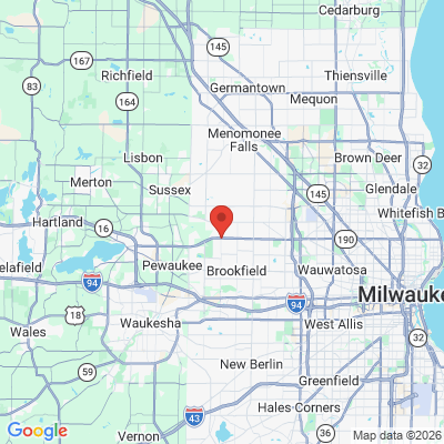 Map to  office in Brookfield, WI