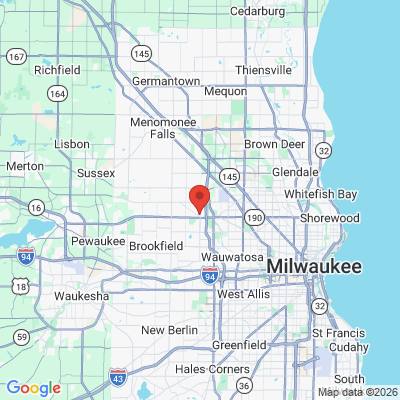 Map to  office in Brookfield, WI
