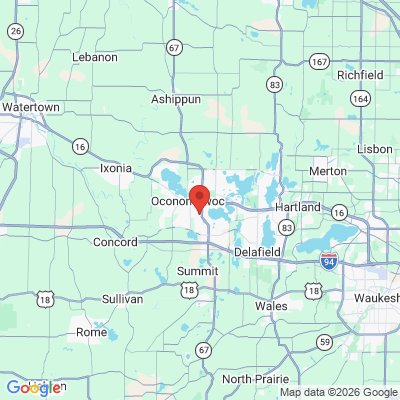 Map to  office in Oconomowoc, WI