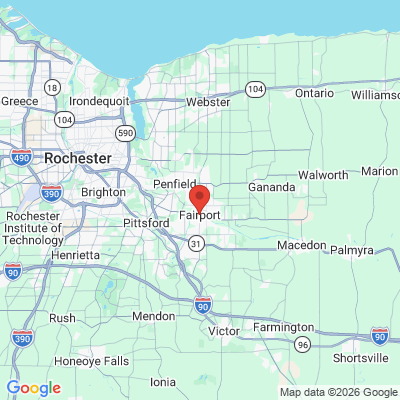 Map to  office in Fairport, NY