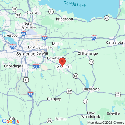 Map to  office in Manlius, NY