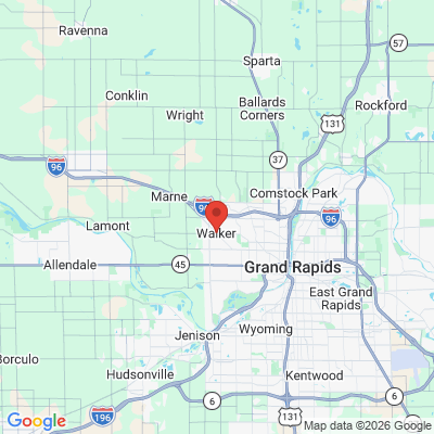 Map to  office in Walker, MI