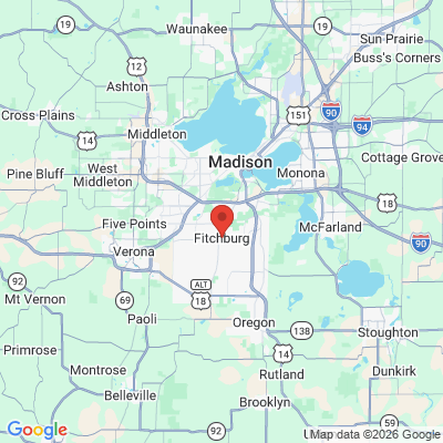 Map to  office in Fitchburg, WI
