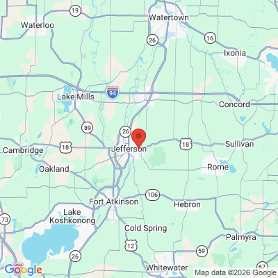 Map to  office in Jefferson, WI