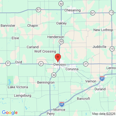 Map to  office in Owosso, MI