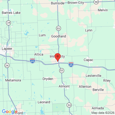 Map to  office in Imlay City, MI