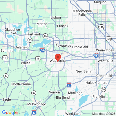 Map to  office in Waukesha, WI