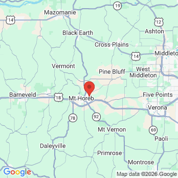Map to Village Smile Care office in Mt Horeb, WI