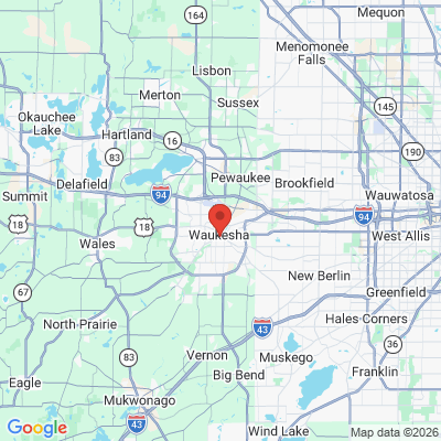 Map to  office in Waukesha, WI