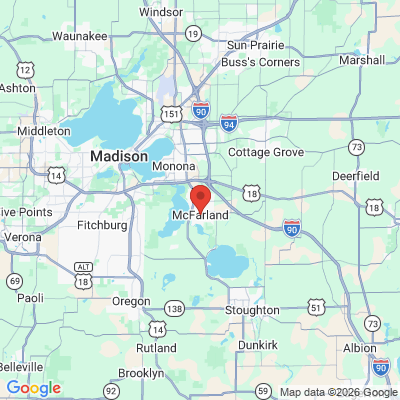 Map to  office in Mc Farland, WI