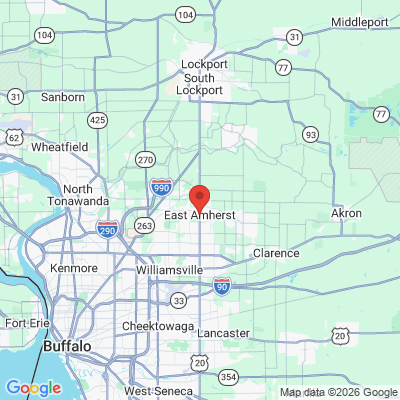 Map to  office in East Amherst, NY