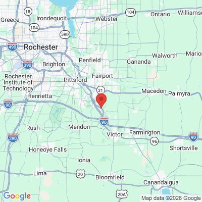 Map to  office in Victor, NY