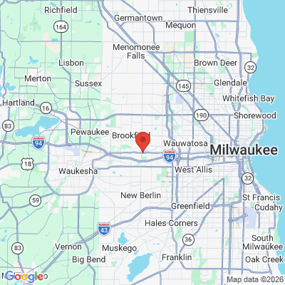 Map to  office in Brookfield, WI