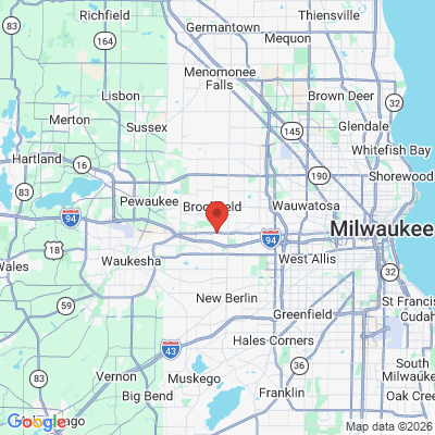 Map to  office in Brookfield, WI