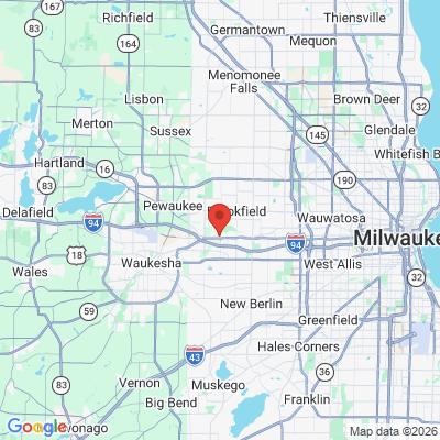 Map to  office in Brookfield, WI