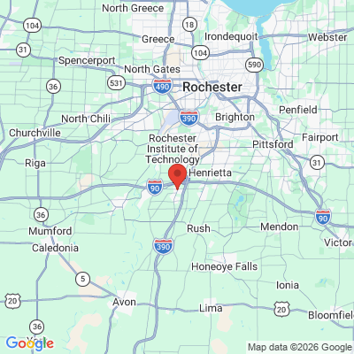Map to  office in West Henrietta, NY