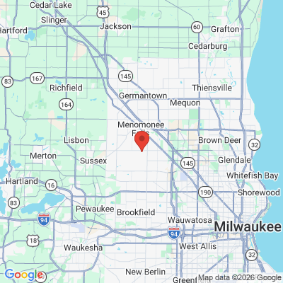 Map to  office in Menomonee Falls, WI