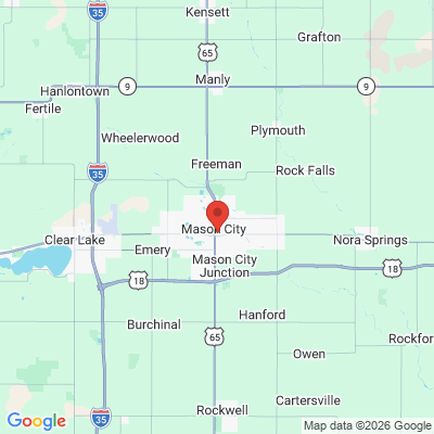 Map to  office in Mason City, IA