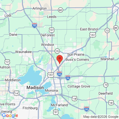 Map to  office in Dental Health Associates Of Madison