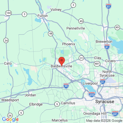 Map to  office in Baldwinsville, NY