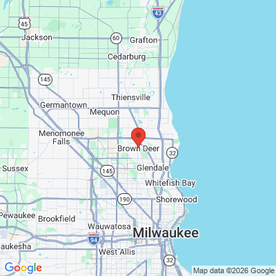 Map to  office in Brown Deer, WI