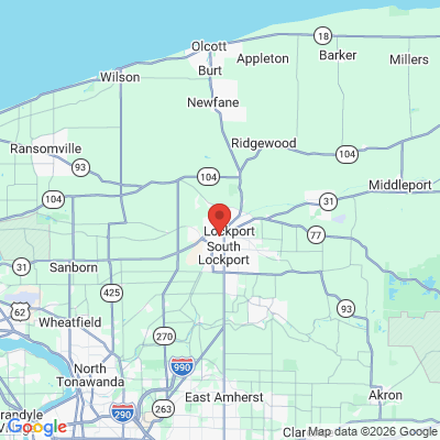 Map to  office in Lockport, NY