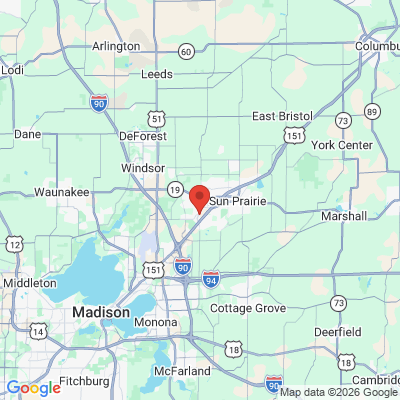 Map to  office in Sun Prairie, WI