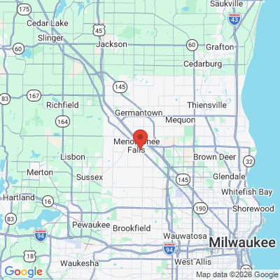 Map to  office in Menomonee Falls, WI
