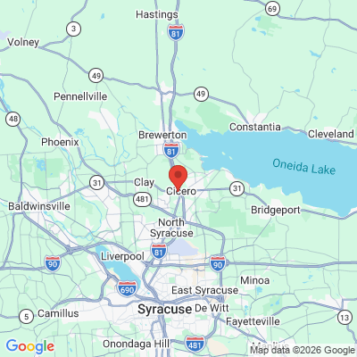 Map to  office in Cicero, NY