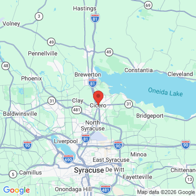 Map to  office in Cicero, NY