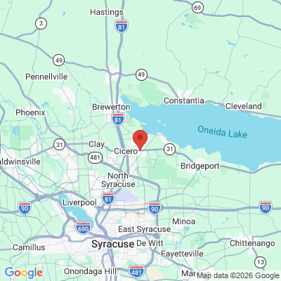 Map to Sayed Shafey DDS office in Cicero, NY