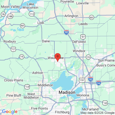 Map to  office in Waunakee, WI