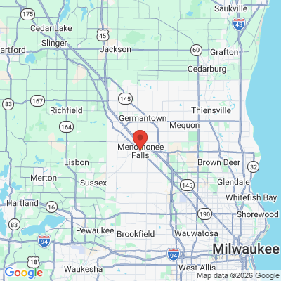 Map to  office in Menomonee Falls, WI