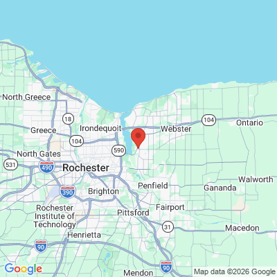 Map to  office in Webster, NY