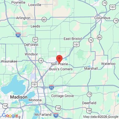 Map to  office in Sun Prairie, WI