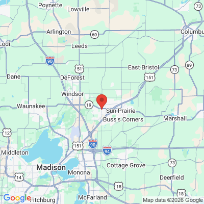 Map to  office in Sun Prairie, WI