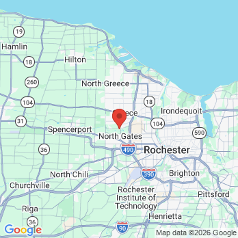 Map to ROC Smiles office in Rochester, NY