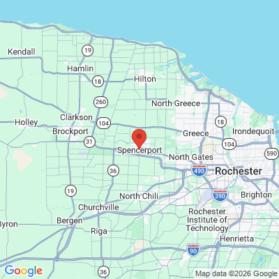 Map to  office in Spencerport, NY