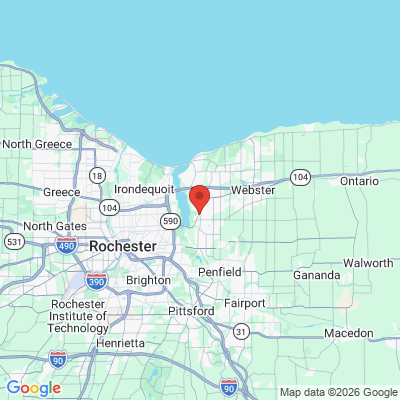 Map to  office in Webster, NY