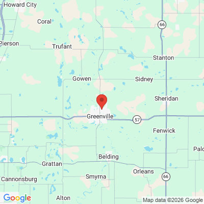 Map to  office in Greenville, MI