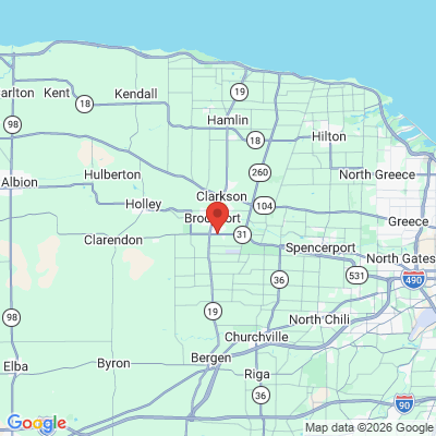 Map to  office in Brockport, NY