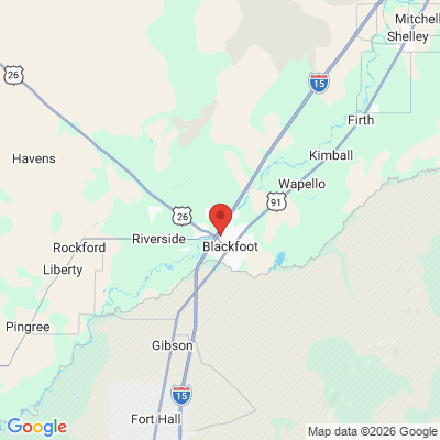 Map to  office in Blackfoot, ID