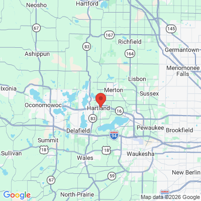 Map to  office in Hartland, WI