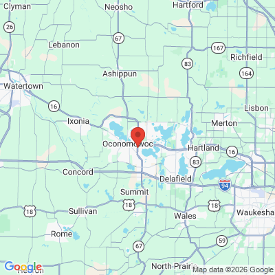 Map to  office in Oconomowoc, WI